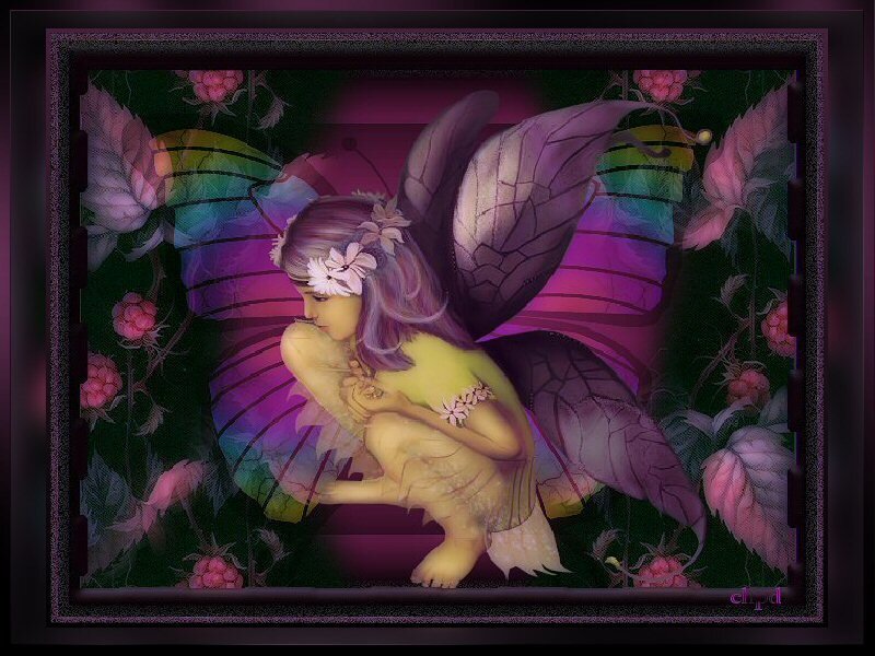 fairy with purple wings