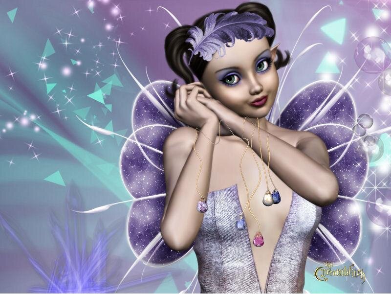 fairy with purple wings