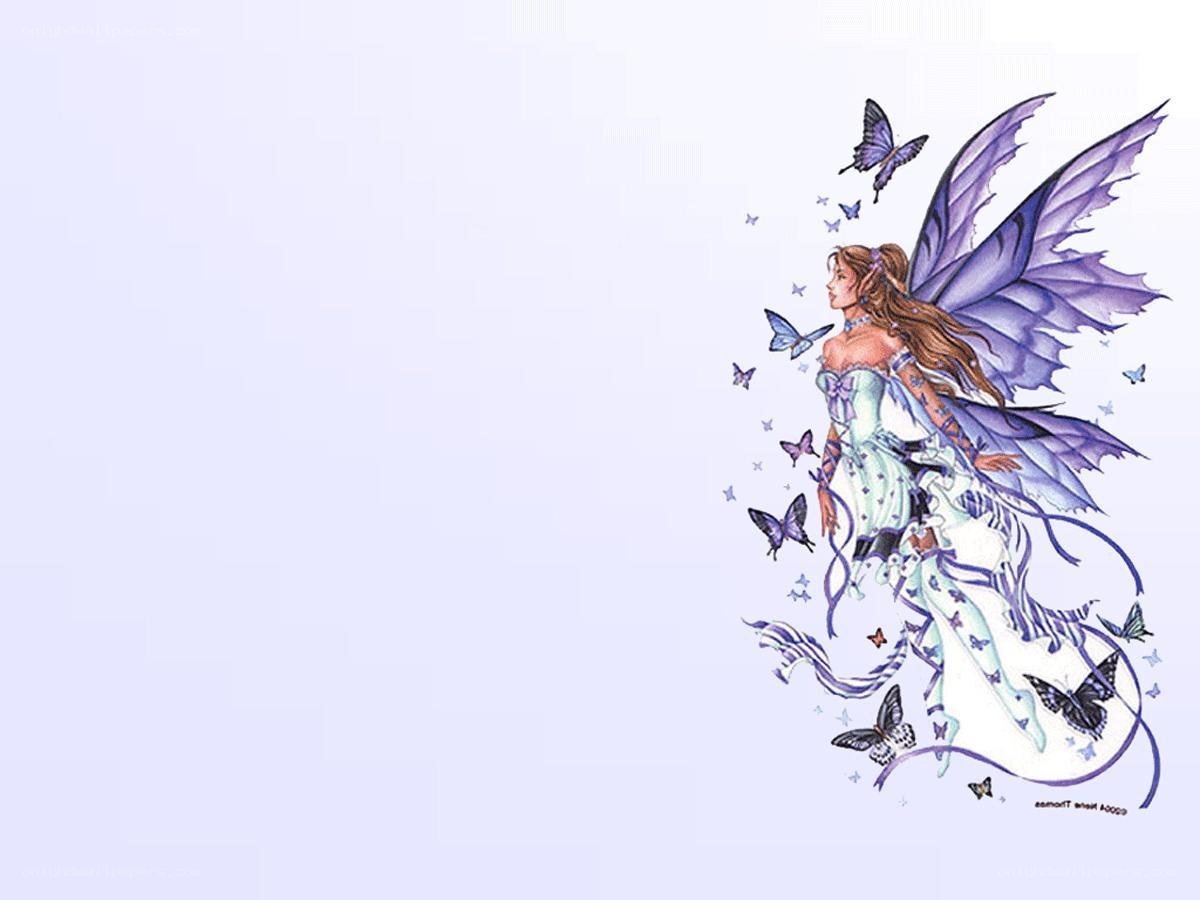 fairy with purple wings