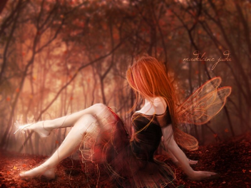 Fairy with Red Hair — Serene, Autumn