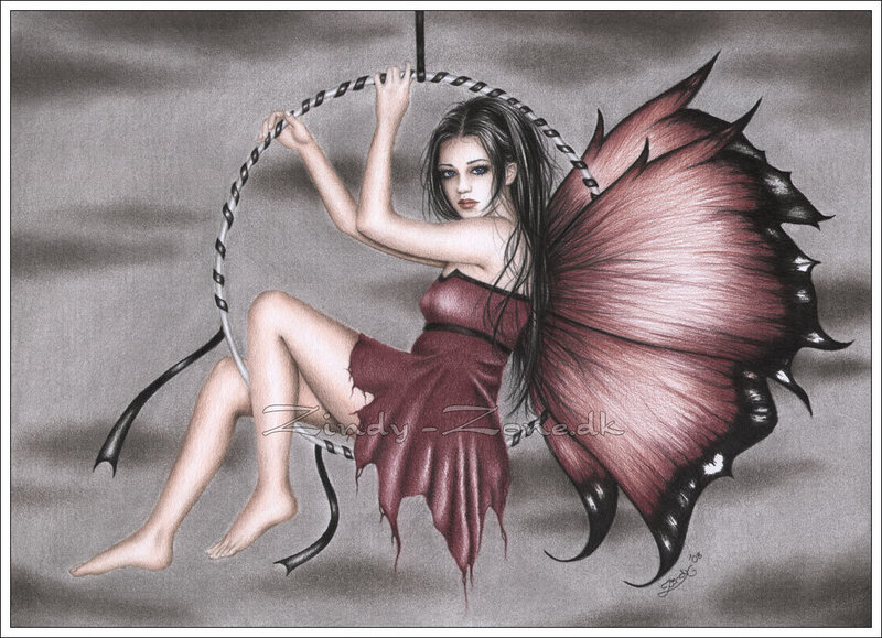 fairy with red wings
