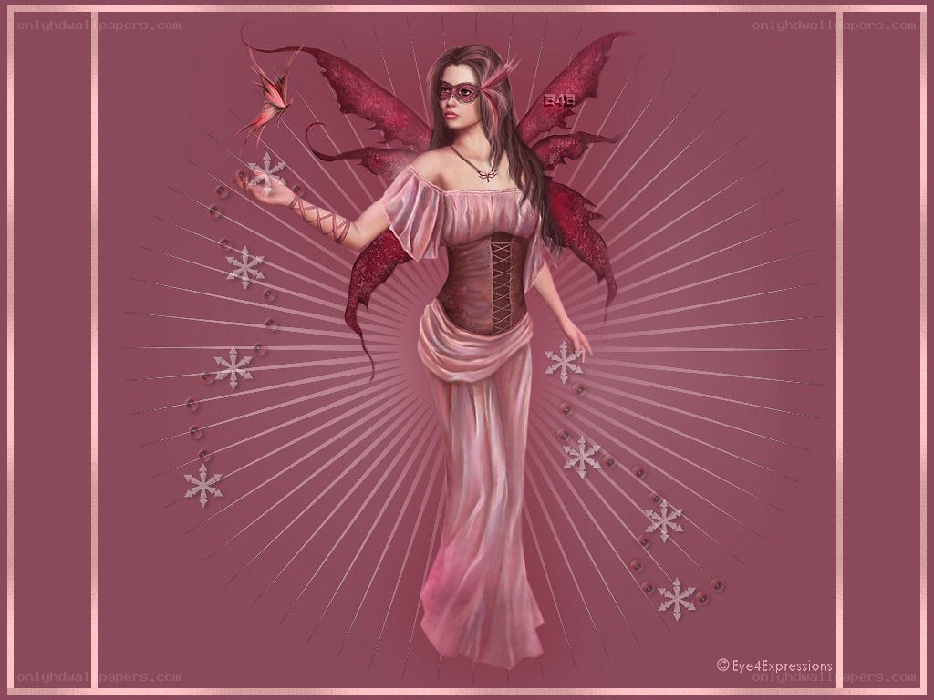 fairy with red wings