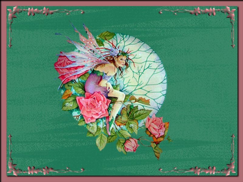 Fairy with Rose Flowers