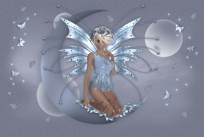 Fairy with Silver Wings — Serene