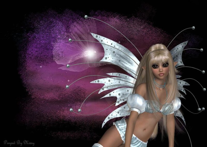fairy with silver wings