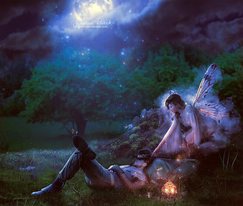 Fairy with Sleeping Man