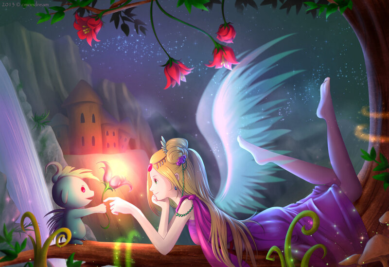Fairy with Small Creature