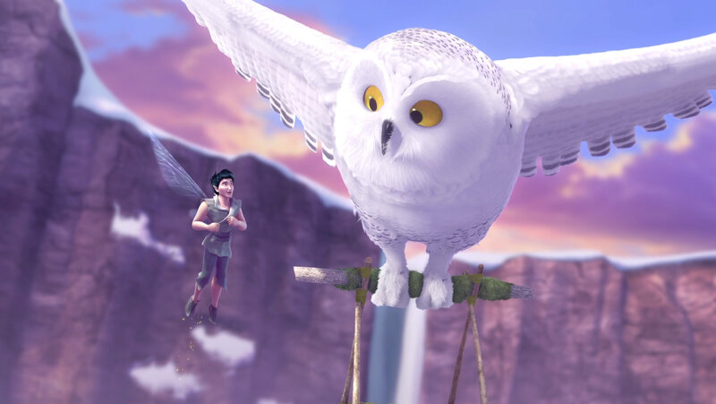 Fairy with Snowy Owl
