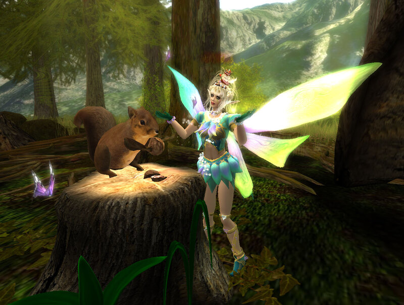Fairy with Squirrel