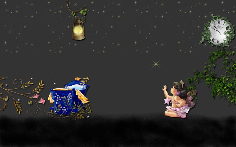 Fairy with Star Wand — Black