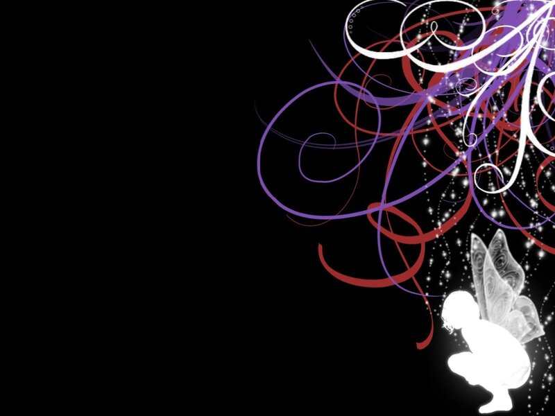 fairy with swirling lines