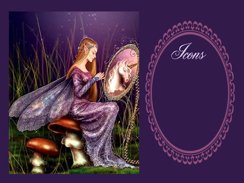 Fairy with Unicorn Mirror