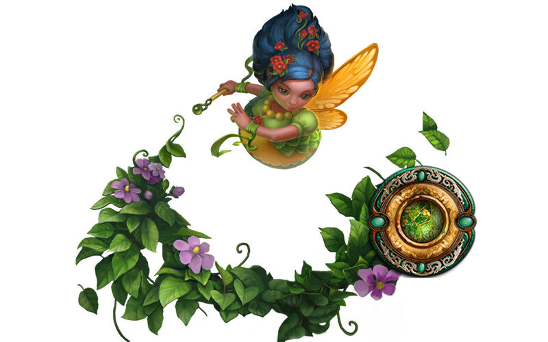 Fairy with Wand and Wreath