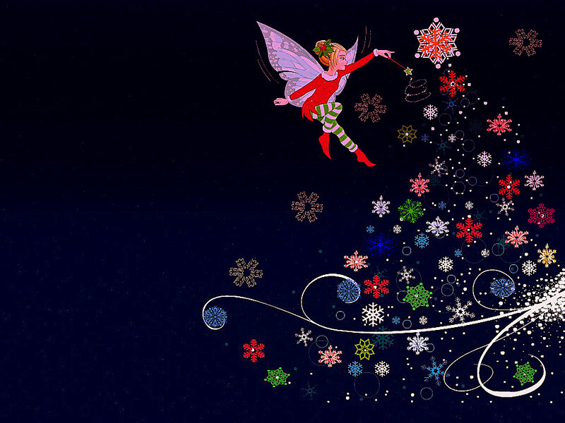 Fairy with Wand — Black