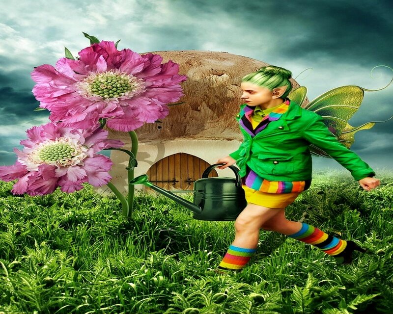 Fairy with Watering Can