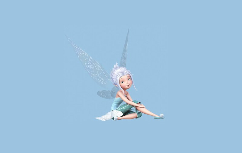 Fairy with White Hair — Blue, Calm