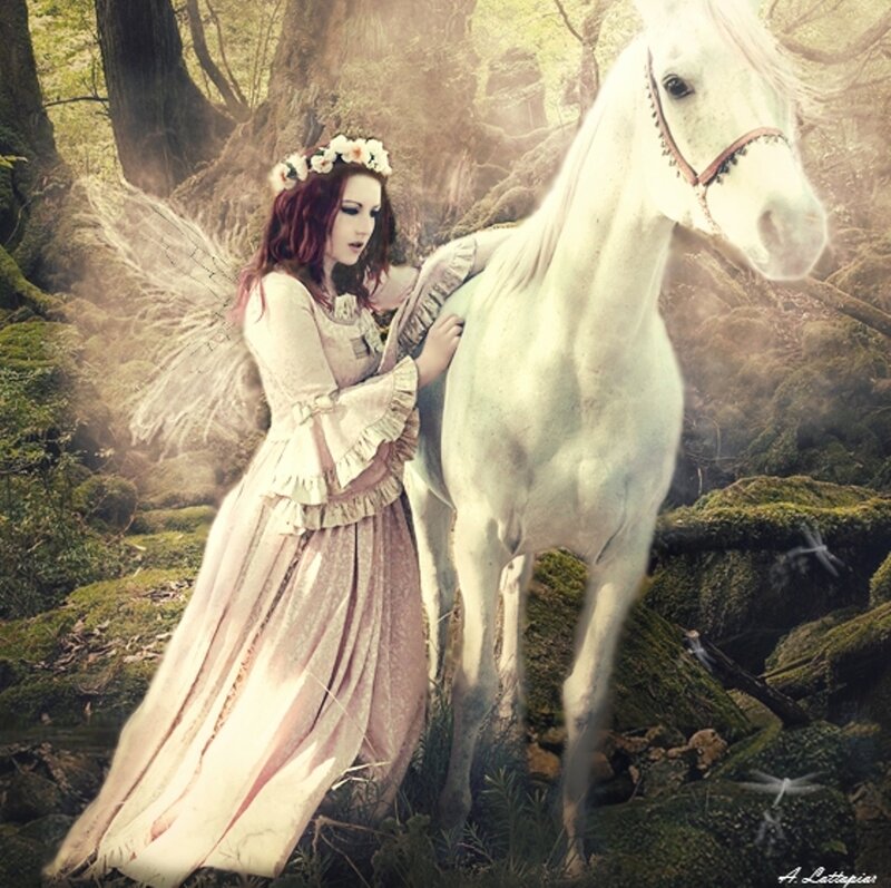 Fairy with White Horse