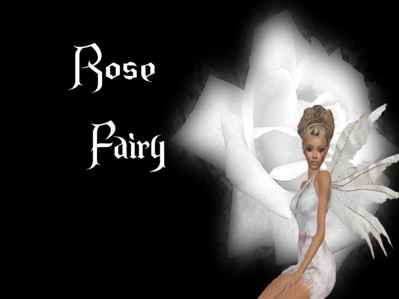 Fairy with White Wings — Black