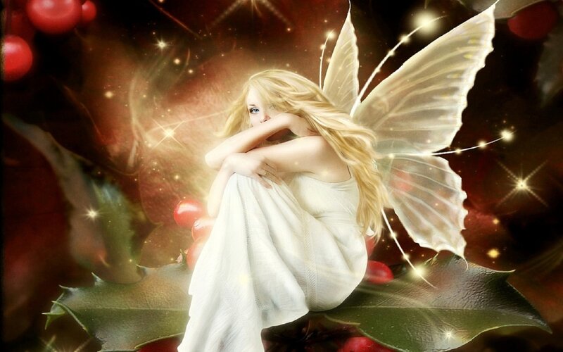 Fairy with White Wings — Serene