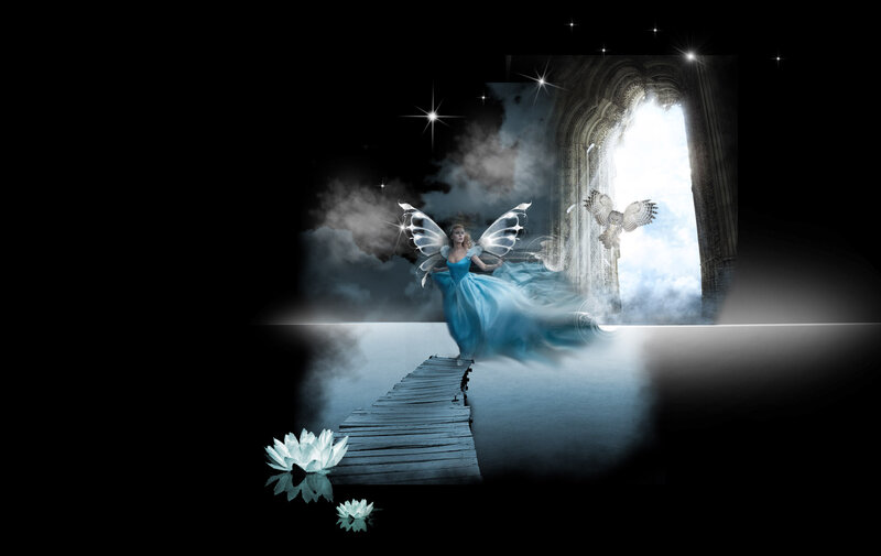 Fairy with Wings — Blue, Fantasy