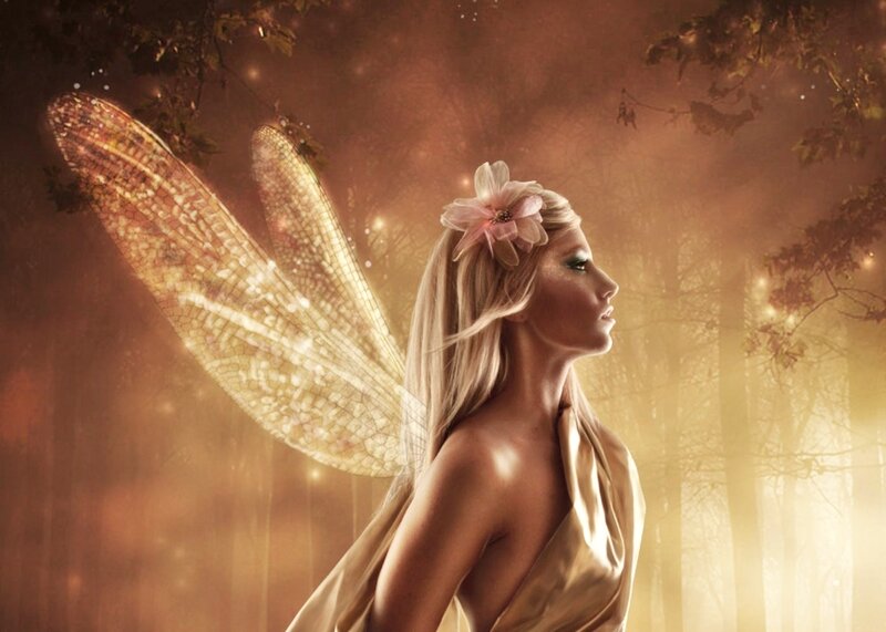 Fairy with Wings — Gold