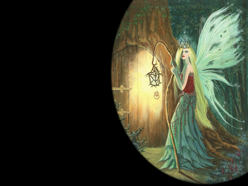 Fairy with Wings — Green