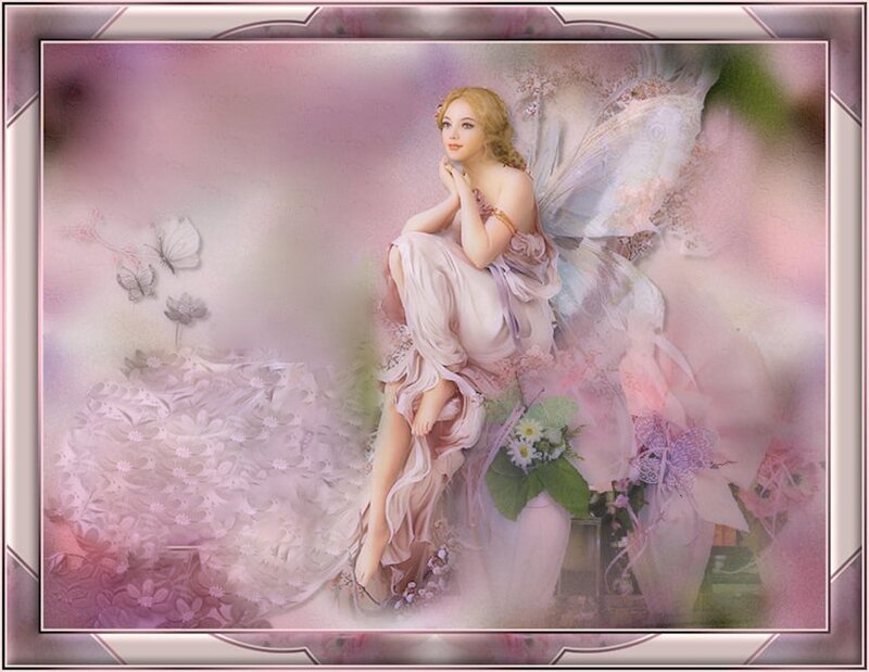 Fairy with Wings — Pink, Serene