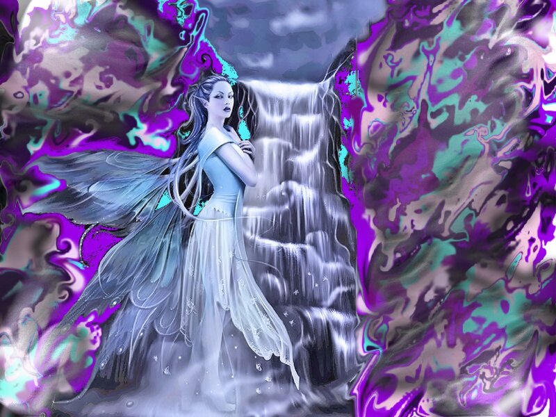 Fairy with Wings — White, Fantasy