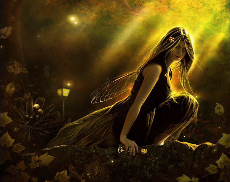 Fairy with Wings — Yellow