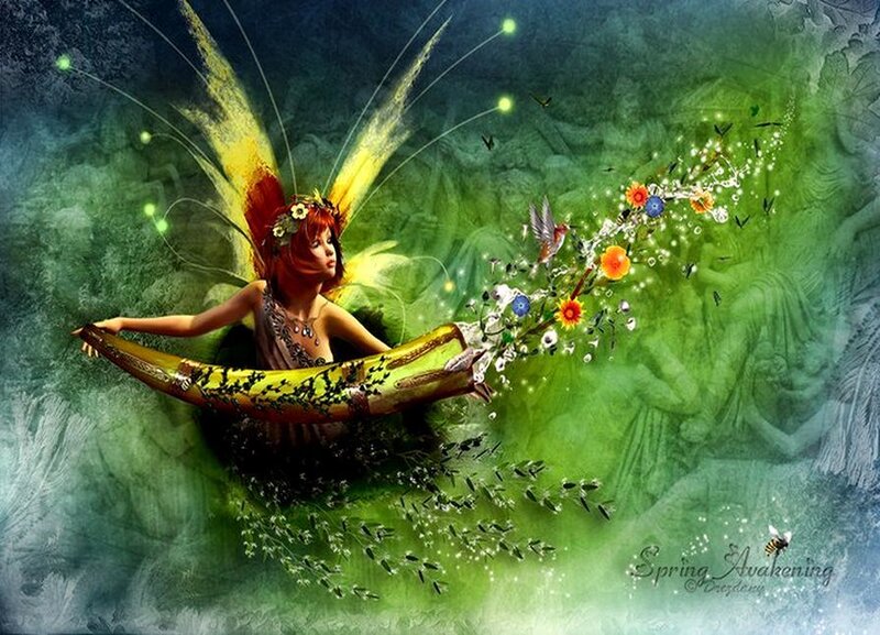 Fairy with Yellow Wings
