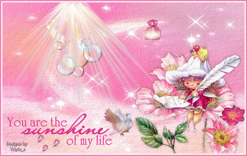 Fairy Writing on Flower