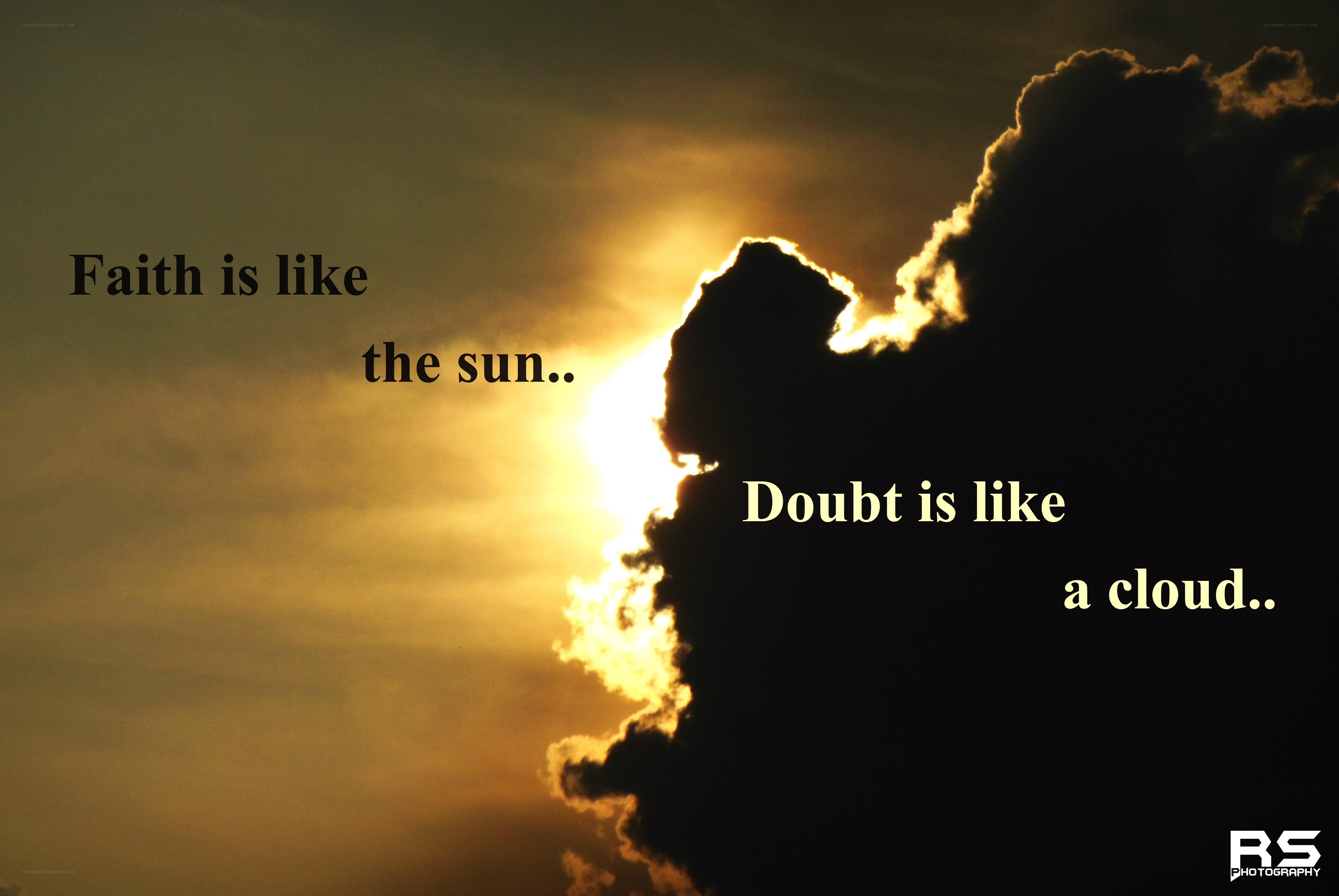faith and doubt metaphor