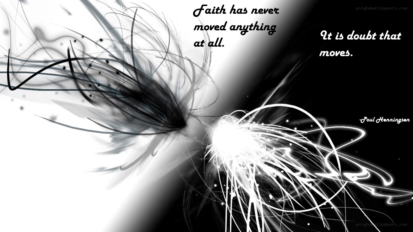 faith and doubt quote art