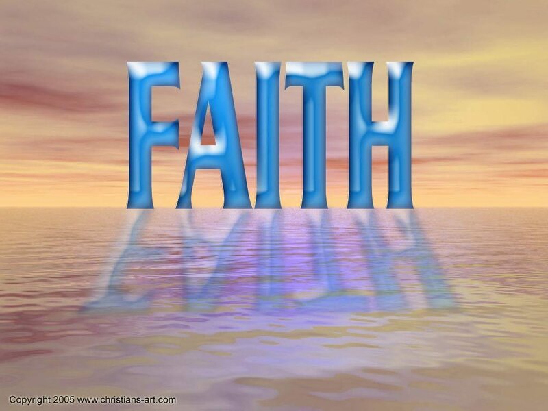 Faith reflected on water
