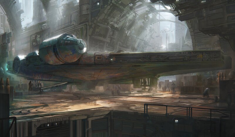 Falcon-class Ship in Hangar