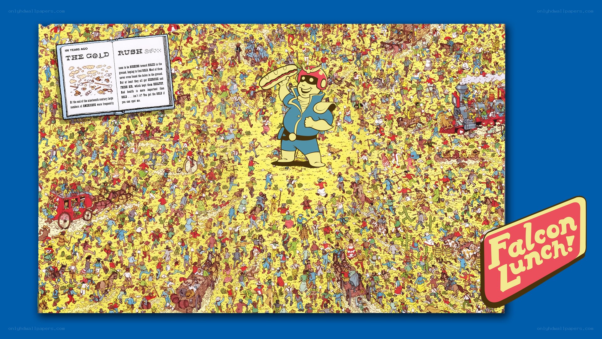 Falcon Lunch ad with Where's Waldo?