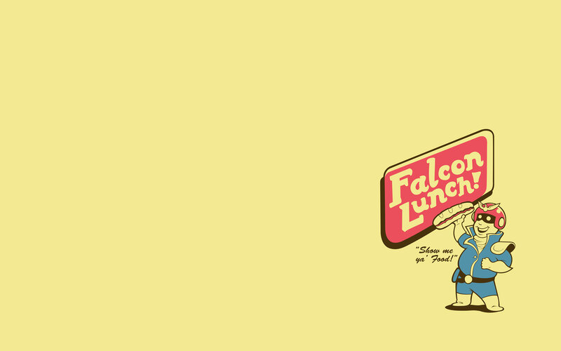 Falcon Lunch character art