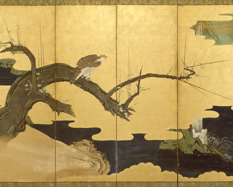 Falcon on a Branch — Gold