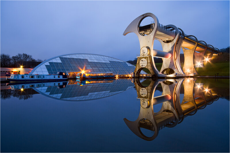 Falkirk Wheel at Dusk