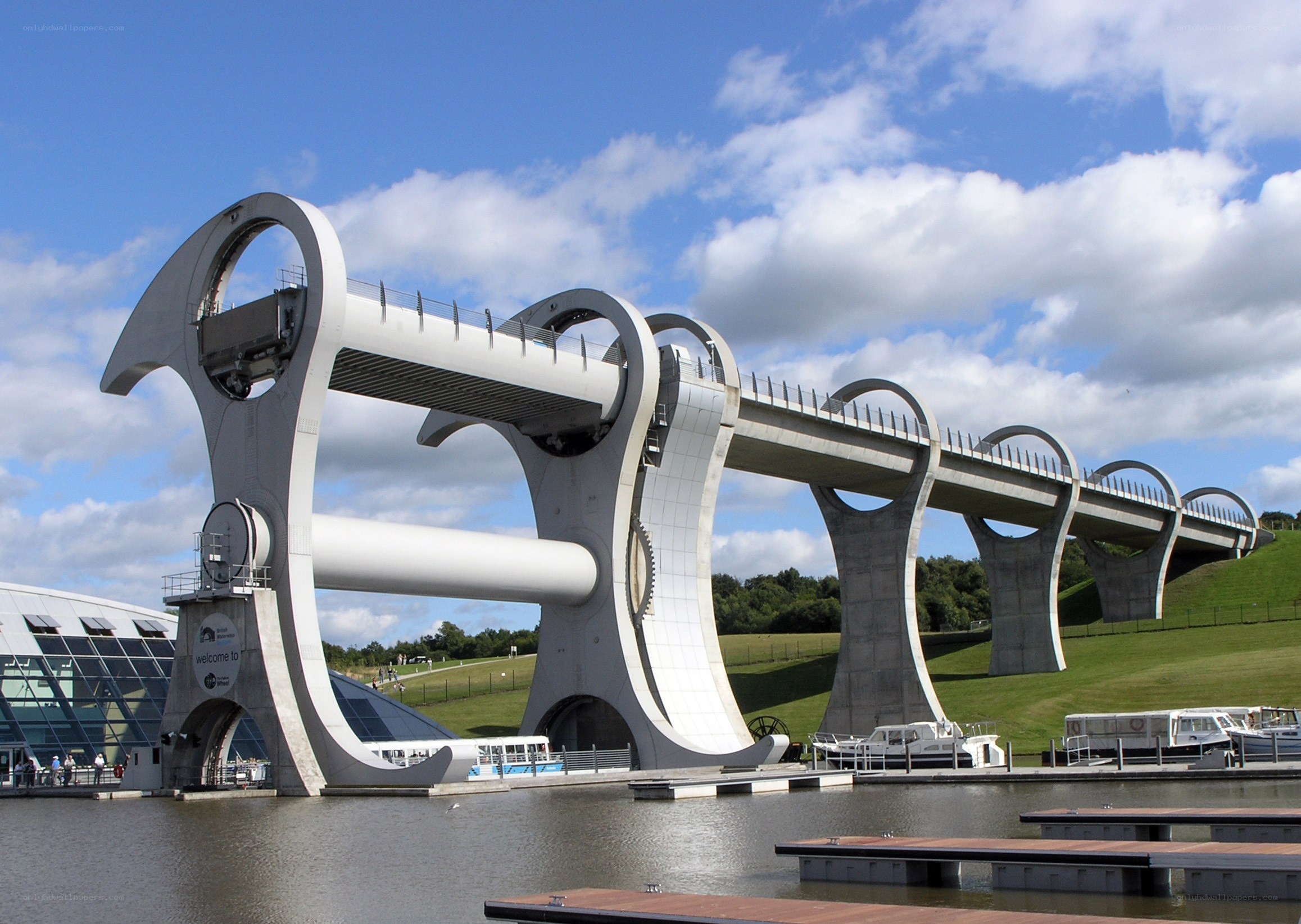 Falkirk Wheel boat lift