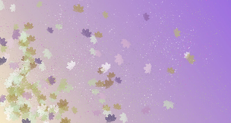 fall leaves and sparkles