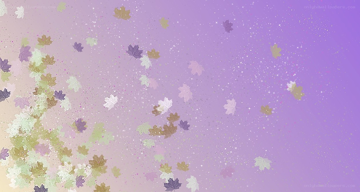 fall leaves and sparkles