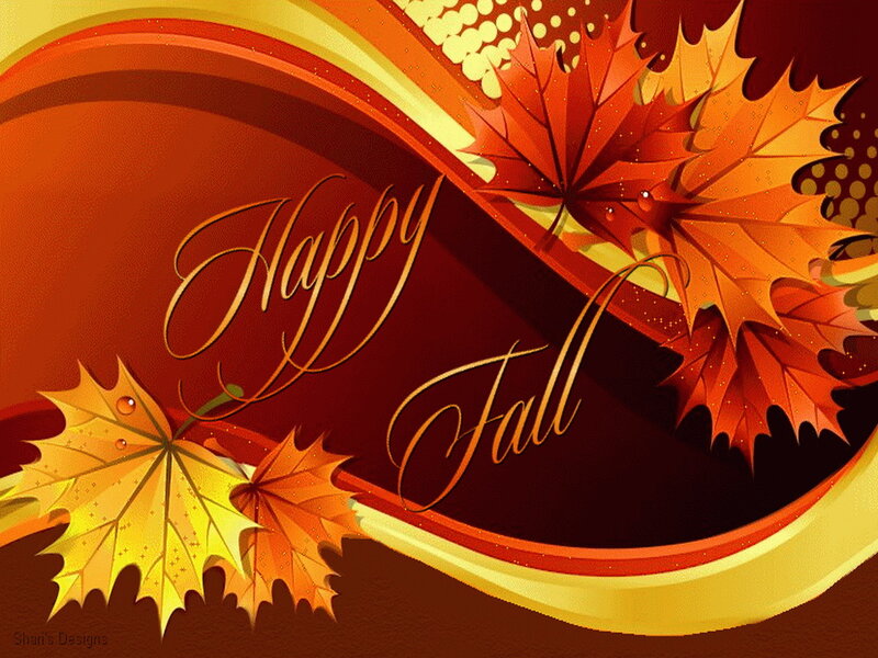 Fall Leaves and Text