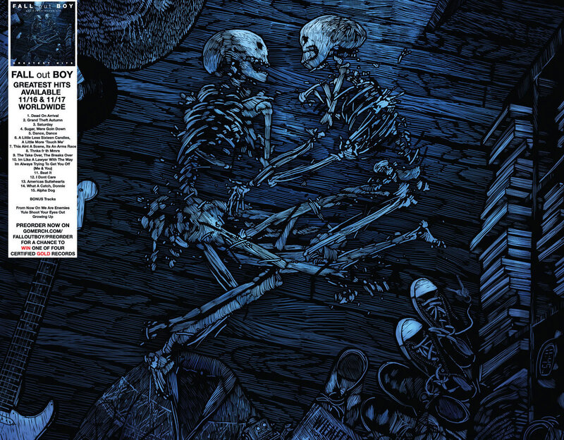 Fall Out Boy greatest hits album cover