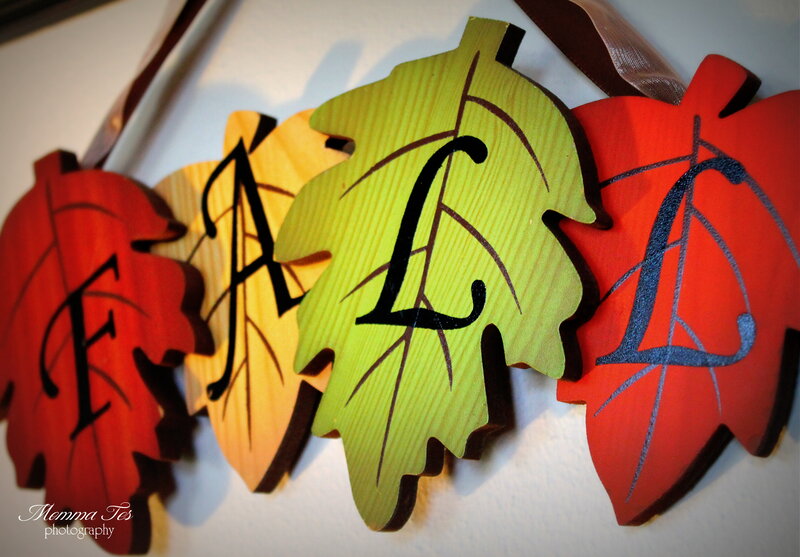 Fall-themed Leaf Decorations