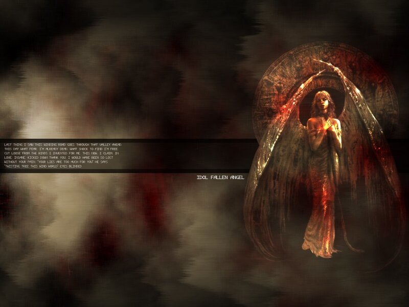 Fallen Angel Figure — Black