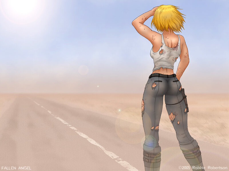 Fallen Angel in the desert