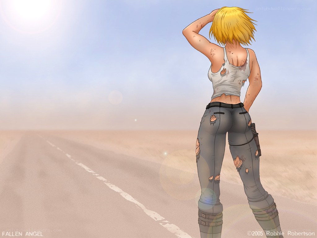 Fallen Angel in the desert
