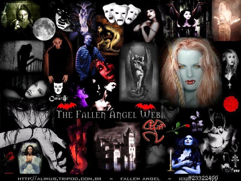 Fallen Angel Web collage