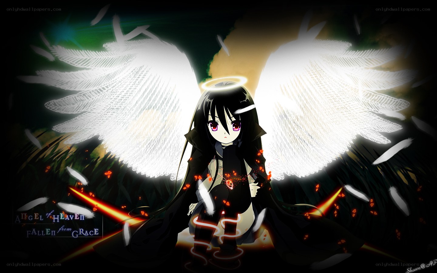 fallen angel with wings